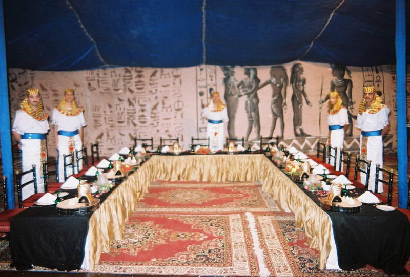 Pharaonic tent Pyramids area